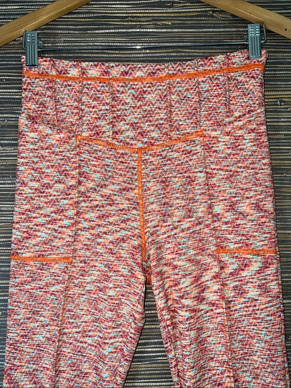 🆕 Free People Movement On it Flare Leggings Coral Pink Small Boho - Picture 5 of 16